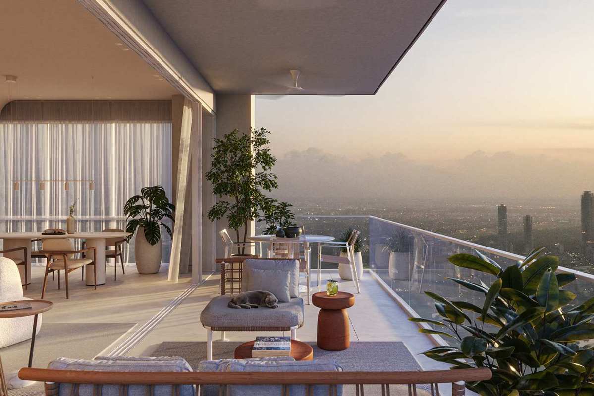 Double height imposing lobby with luxury finishes at PH Bioma Costa del Este