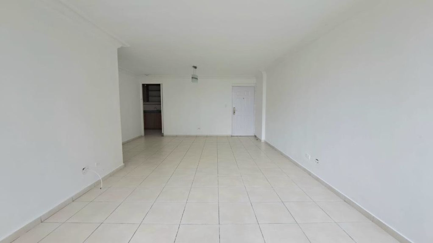 Balcony view overlooking Panama City skyline at PH Torres del Mar del Sur San Francisco