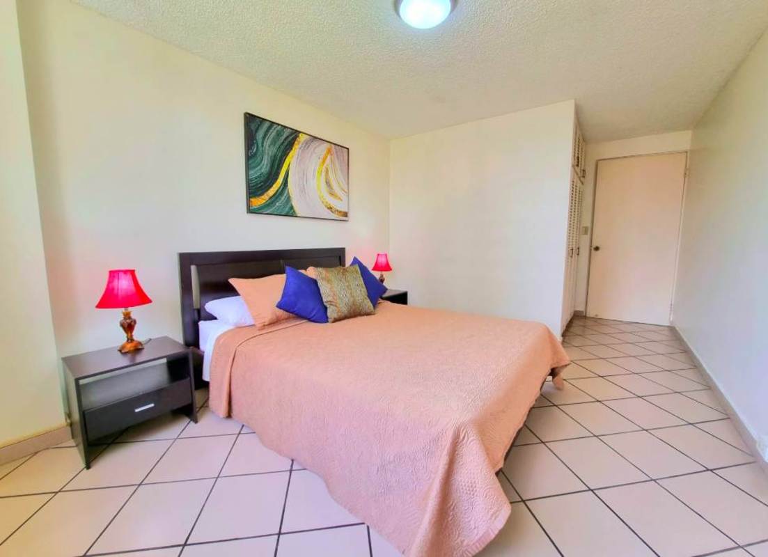 Second bedroom with built-in closet and AC ready PH Bahia Marbella Panama City