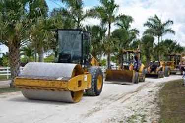Commercial lot with various construction machinery and panoramic view in Azuero Panama