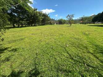 Wide open mountain land with scattered trees in rural Panama
