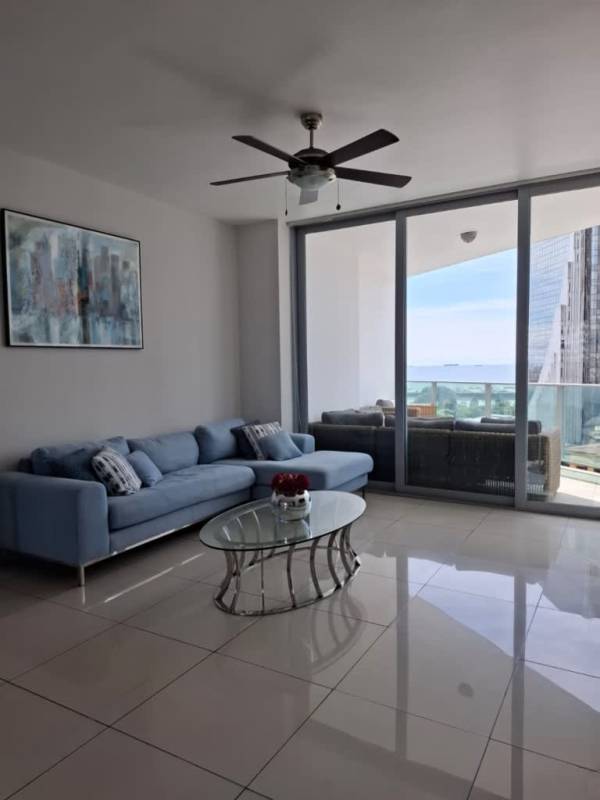 Master bedroom with king bed and balcony ocean view in PH Allure at the Park Panama City