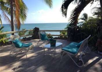 Beautiful mature landscaped tropical garden surrounding Playa Corona beachfront property in Panama