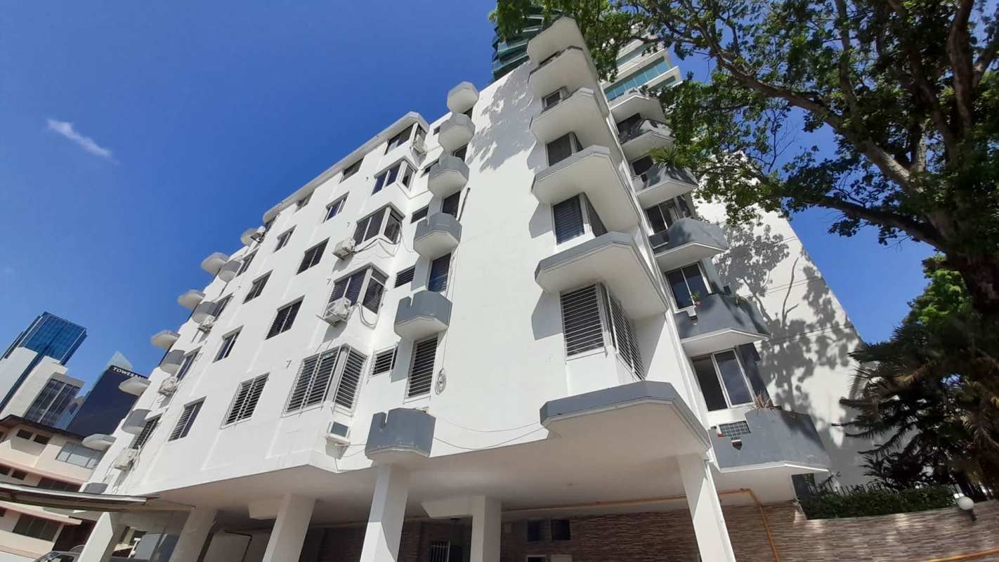 Facade of PH Calle 50 Tower residential condominium in Marbella Panama City