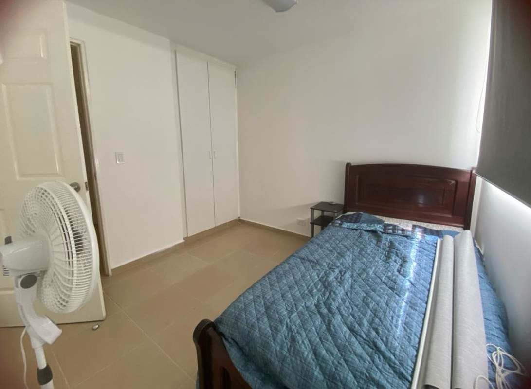 Clean tiled bathroom with walk-in shower and vanity at PH Mystic Hills El Crisol.