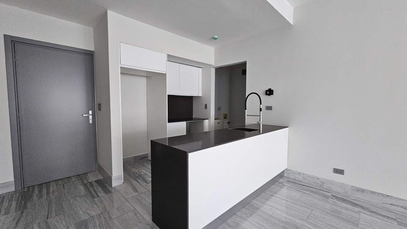 Elegant modern bathroom with Italian marble and walk-in shower at Nuovo by Armani Bella Vista Panama