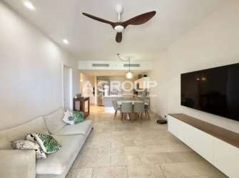 Spacious bright living dining with tile floors and large windows Marina Village Buenaventura Panama