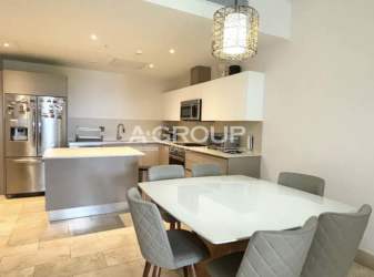 Kitchen and dining with stainless appliances island Marina Village Panama