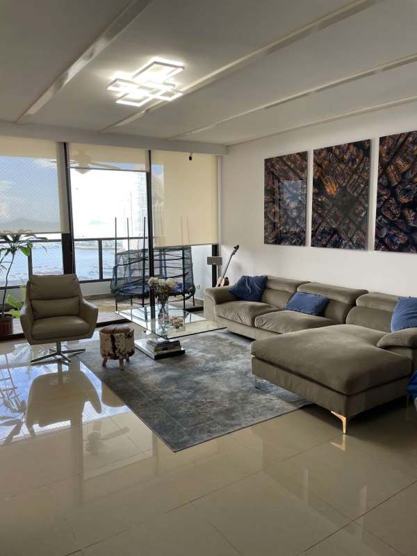 Dining and lounge with panoramic ocean and skyline views Panama City