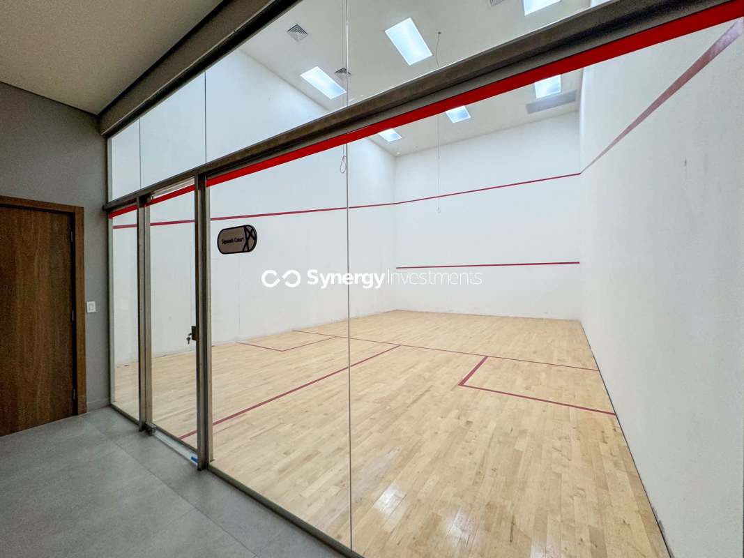 Modern bathroom with glass enclosed rainfall shower, illuminated LED mirror in PH Costa del Este Residences Panama