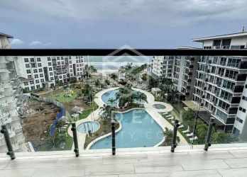 Infinity swimming pools and beachfront social areas at Playa Caracol Residences Panama