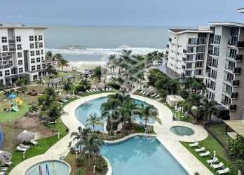 Bedroom with panoramic ocean views and AC at Playa Caracol Punta Chame