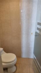 Aerial view Playa Blanca Resort with giant lagoon private beach tower buildings Panama