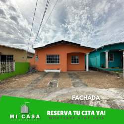 Open living and dining area with beige tiles and neutral walls in Penonomé rental home