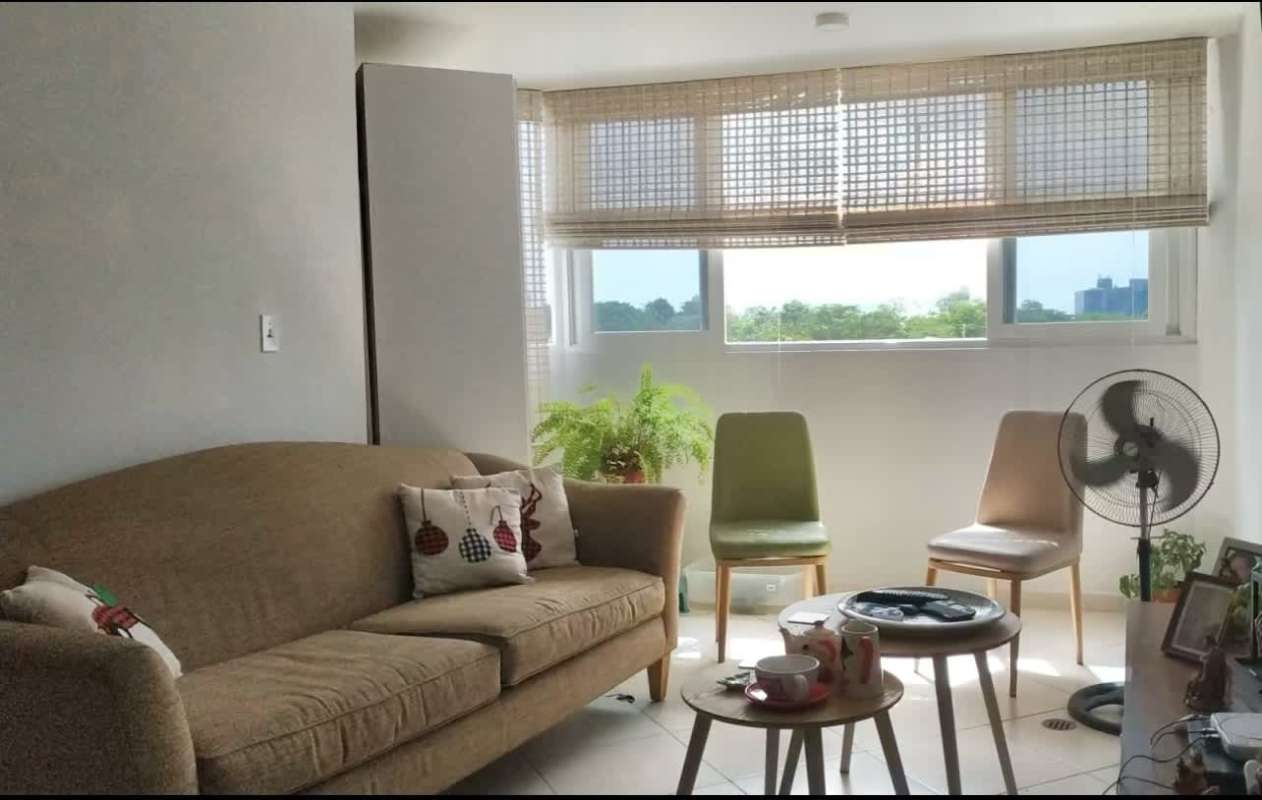 Contemporary living room, large windows, balcony access, bright and airy Llano Bonito Panama