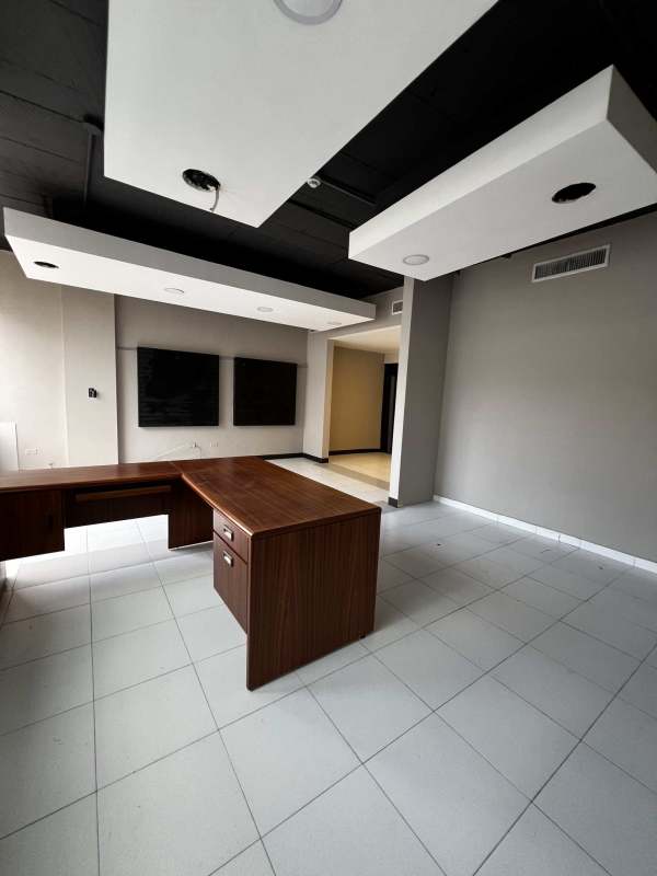 Commercial office interior with partitions and recessed lighting in VIP Tower Obarrio Panama