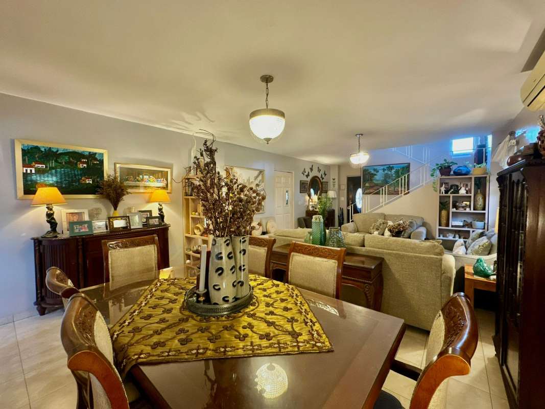 Outdoor jacuzzi covered terrace and gazebo barbecue area in Villas del Golf Brisas del Golf Panama