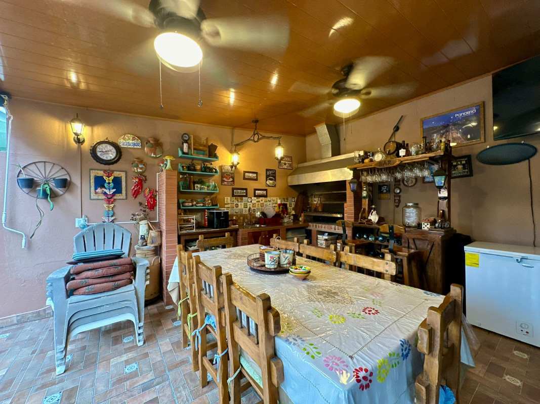 Covered gazebo barbecue grill and dining area Villas del Golf Brisas del Golf Panama