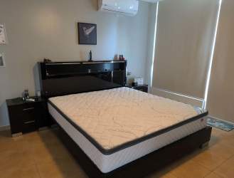 Kitchen with granite countertops, appliances, tile backsplash in PH Coronado Golf Panama