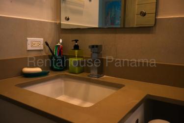 Bedroom with bed closet mountain view window Playa Caracol Punta Chame Panama