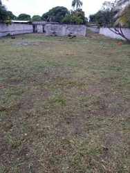 Vacant fenced flat lot with trees near ocean in Punta Chame Panama for sale