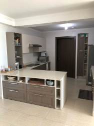 Furnished master bedroom with panoramic ocean view terrace Lighthouse Tower Condo Panama