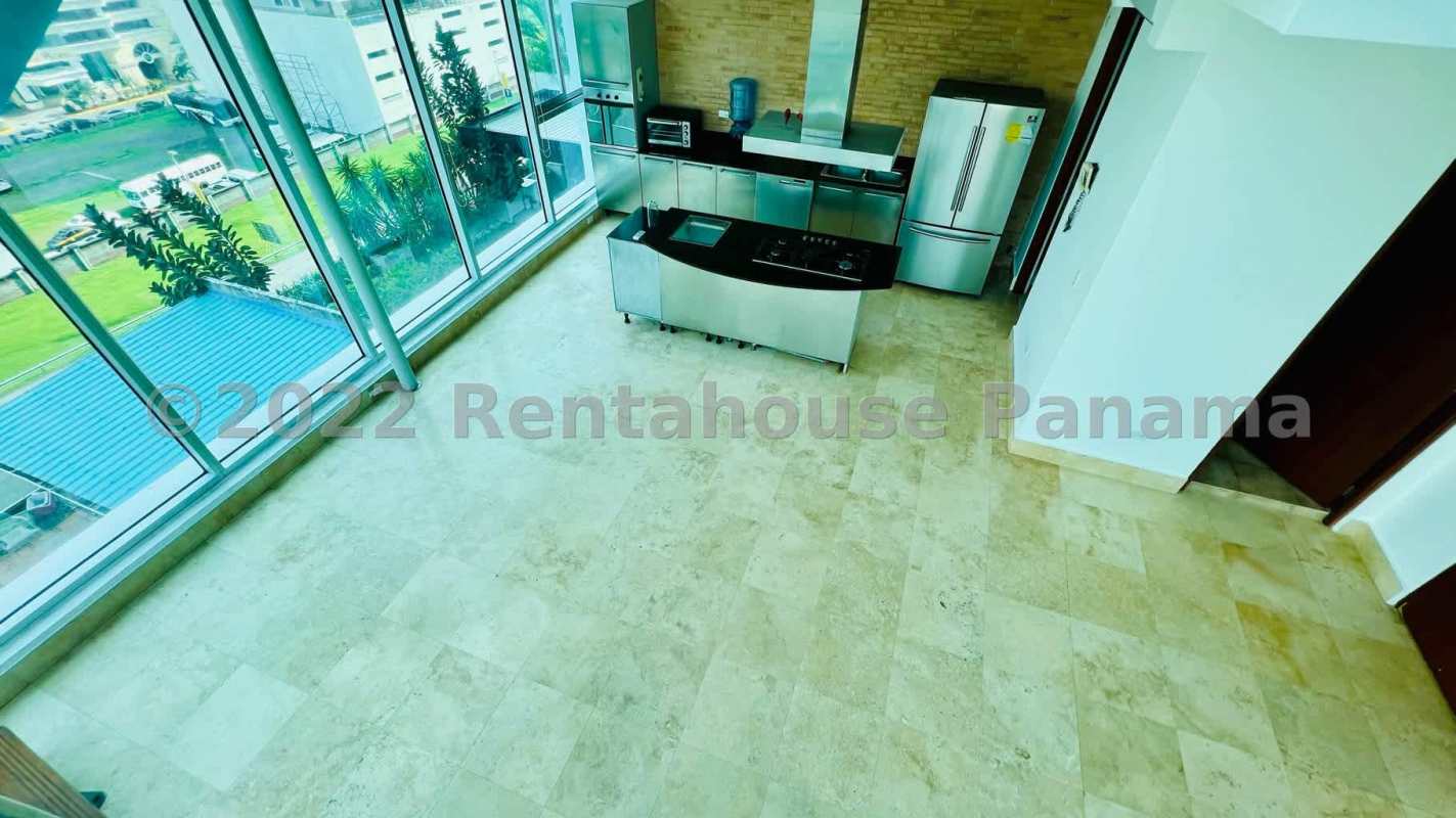 Modern bathroom with glass shower marble surfaces bright design PH Pacific Point Panama