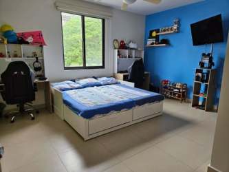 Large bedroom with window garden view 4BR house for sale River Valley Panama Pacifico