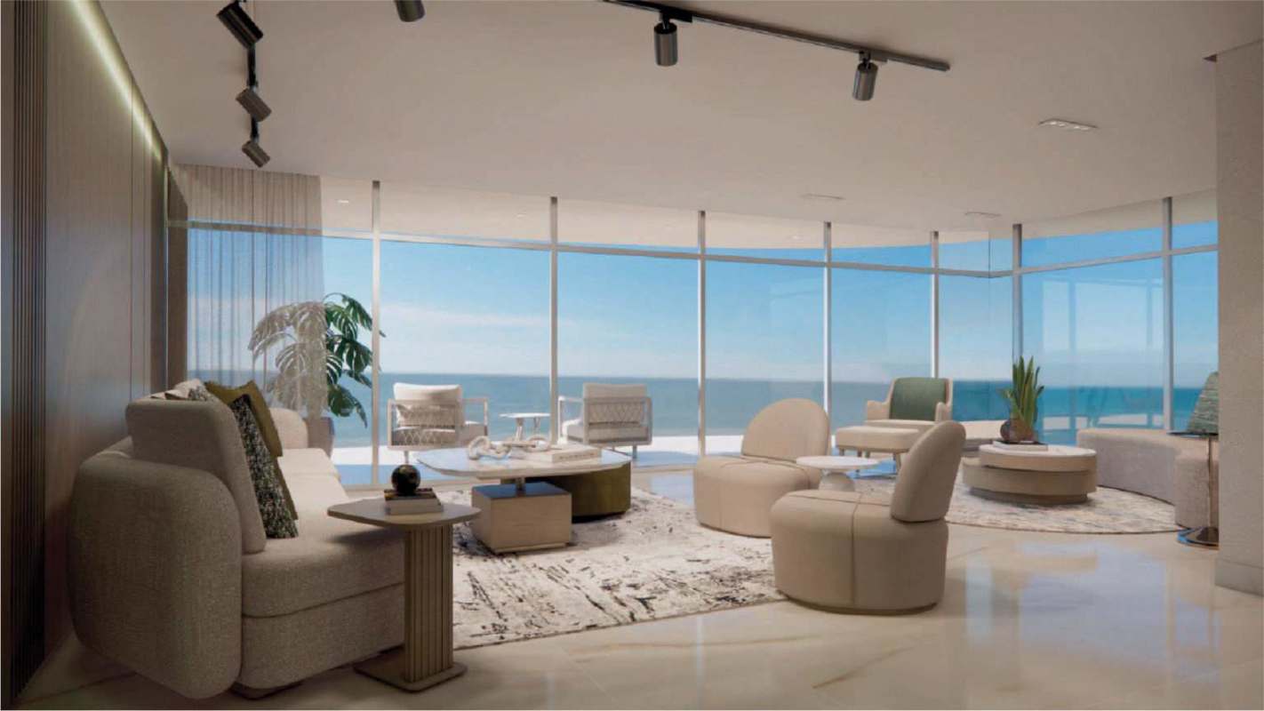 Rooftop infinity pool overlooking Pacific Ocean at PH Allure Punta Pacifica Panama City