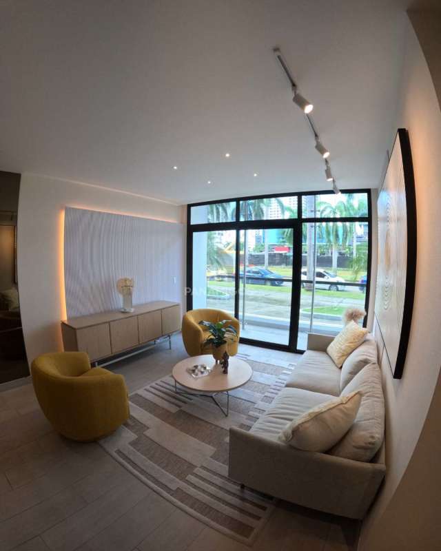 Walk-in shower and designer vanity bathroom PH Nogal Costa del Este