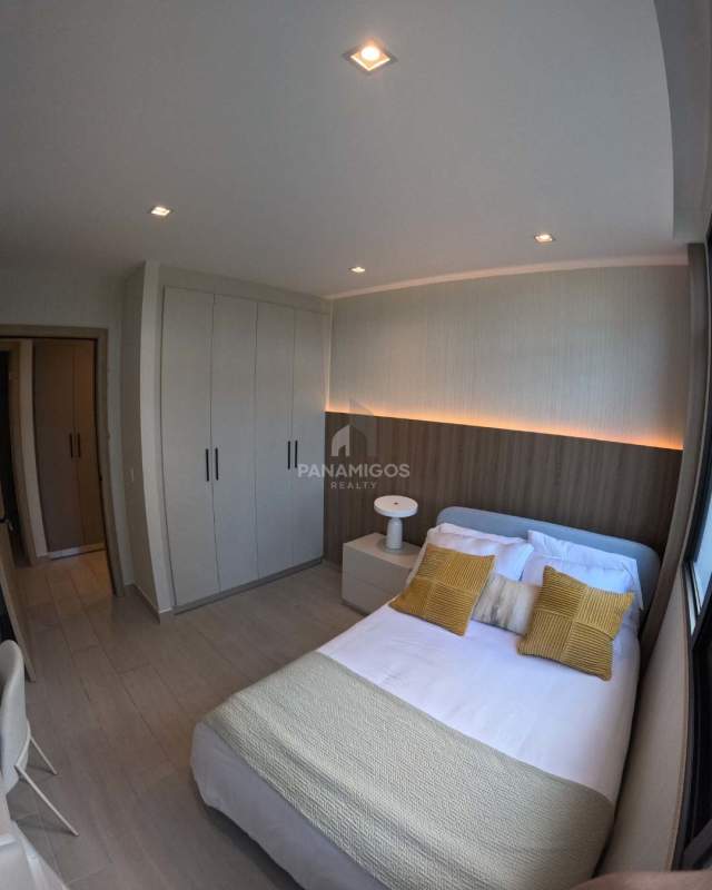 Infinity pool rooftop deck panoramic view PH Nogal Costa del Este Panama