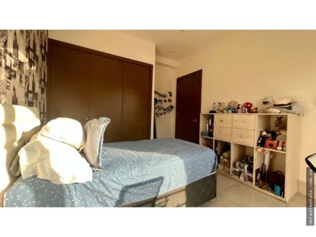 Spacious master bedroom with balcony in luxury townhouse Santa Maria Panama