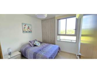 Bright furnished living dining room with balcony in PH Parterre Panama Pacifico