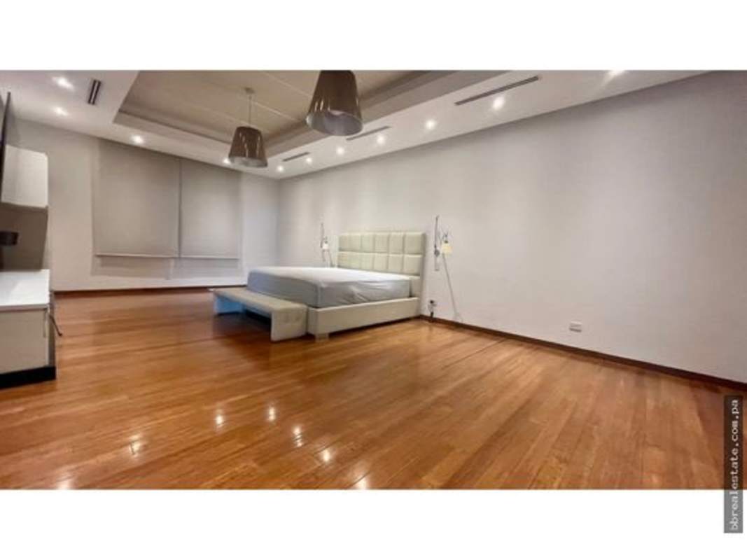 Bright family room with media space in La Toscana Costa del Este luxury house