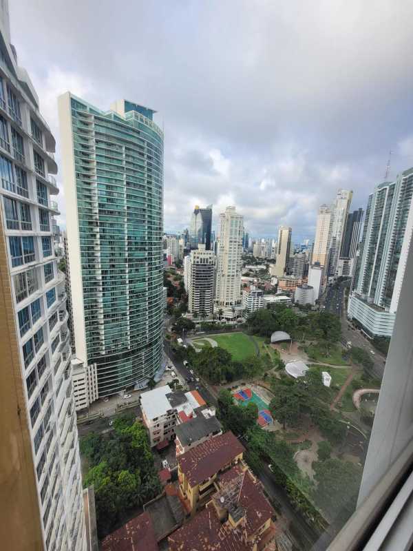 Modern studio apartment with large windows and ocean view in PH Vista del Mar Panama City