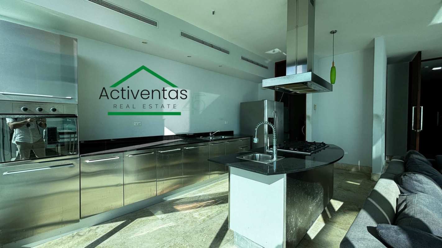 Exterior facade of PH Loft Four41 luxury residential tower with glass design Punta Pacifica Panama