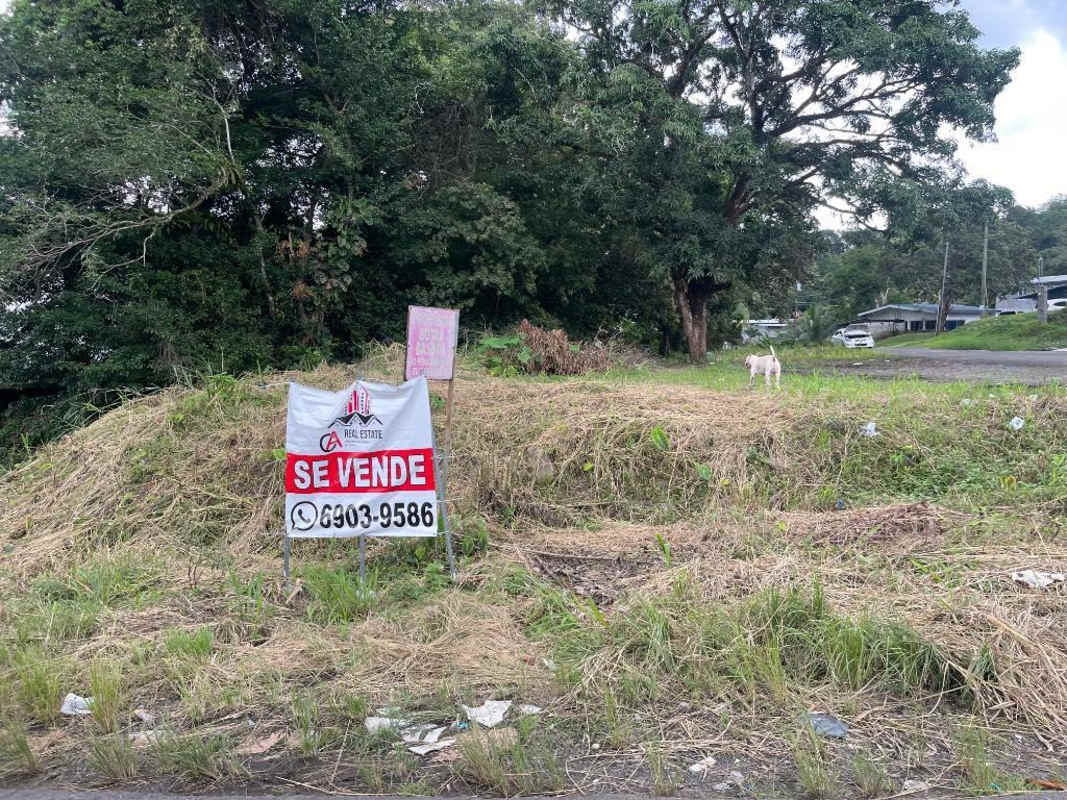 Aerial map highlighting vacant titled lot amid neighborhood Quebrada Ancha Las Cumbres Panama