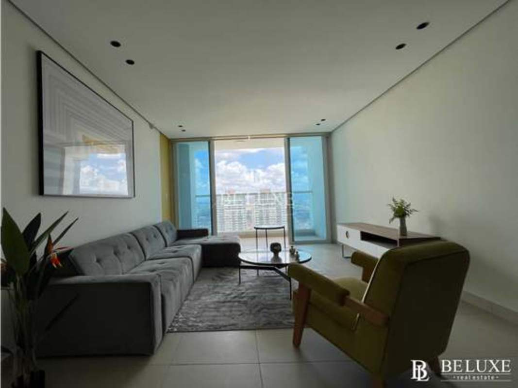 Dining area with modern lighting ample space Costa del Este PH Country Club apartment