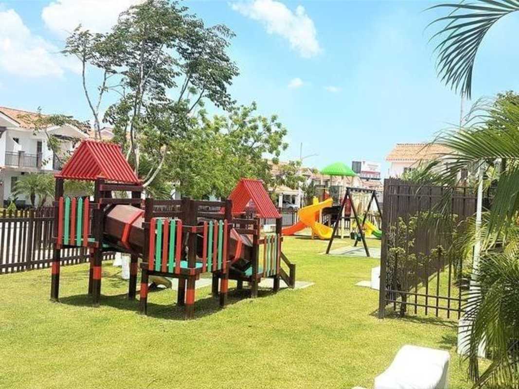 Children's playground area with slides and swings in Quintas de Versalles community in Panama