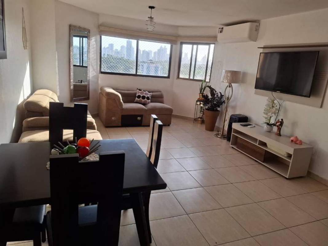 Bathroom featuring glass-enclosed shower and modern sink at PH Parque de Versalles