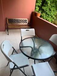 Living room overlook balcony tiled floor Residencial Espinar Colón Panama