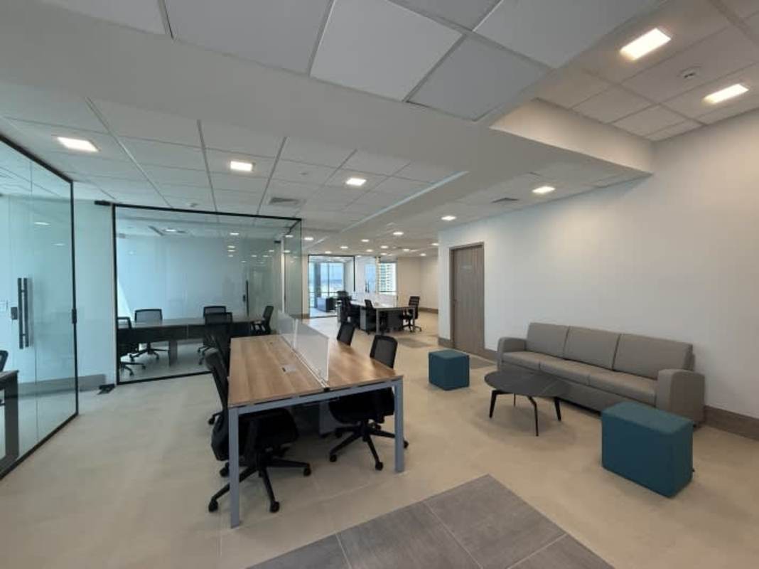 Glass-walled conference room with modern furnishing Costa del Este