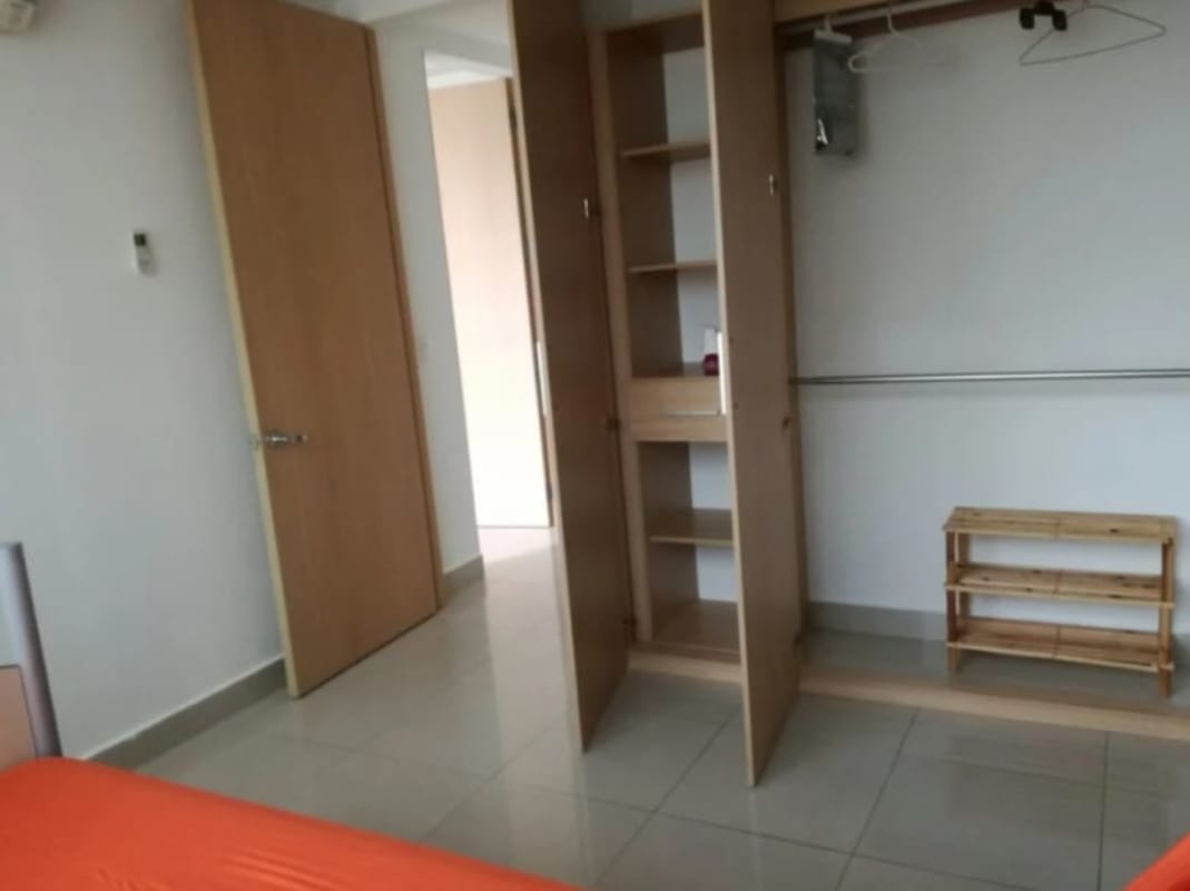 Balcony with safety glass railing overlooking Panama City from PH San Francisco apartment rental