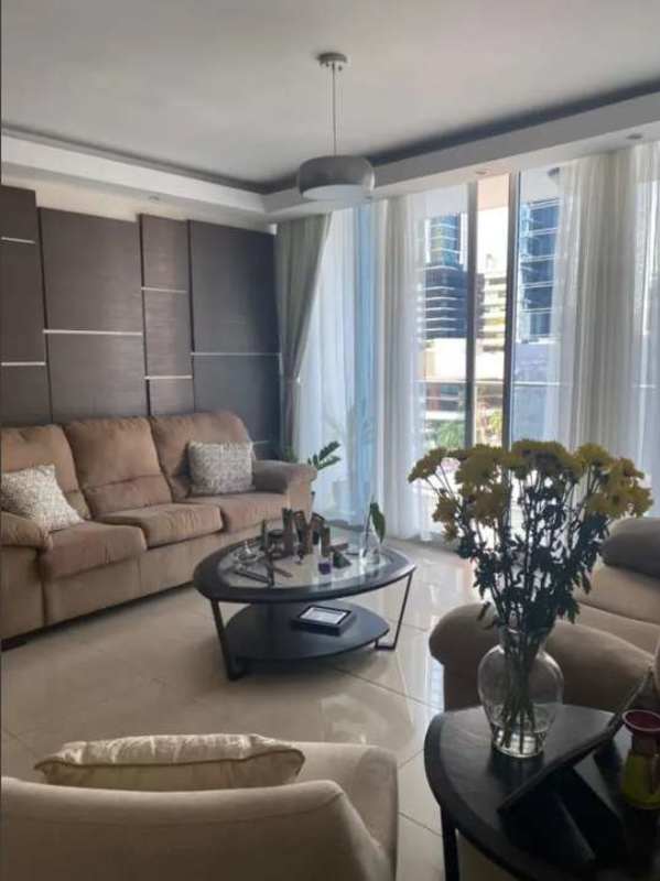 Contemporary granite kitchen fully equipped in rental apartment The Executive Tower Obarrio