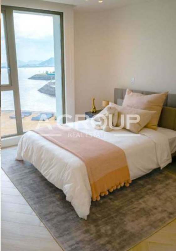 Modern gym overlooking ocean and marina at Ocean Reef Islands Panama