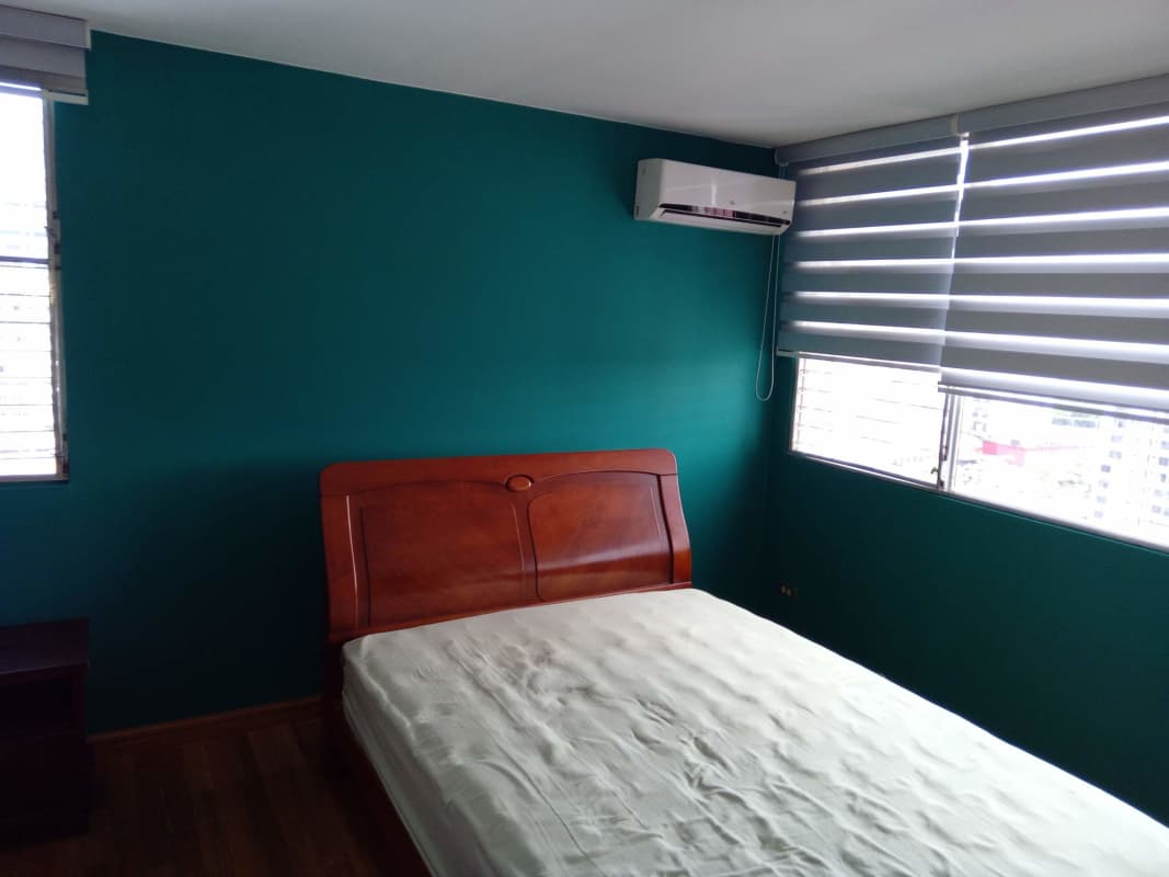 View from balcony overlooking Panama City skyline from PH Park View II El Dorado