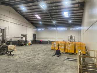 Industrial storage warehouse with stacked pallets in Aguadulce Coclé Panama