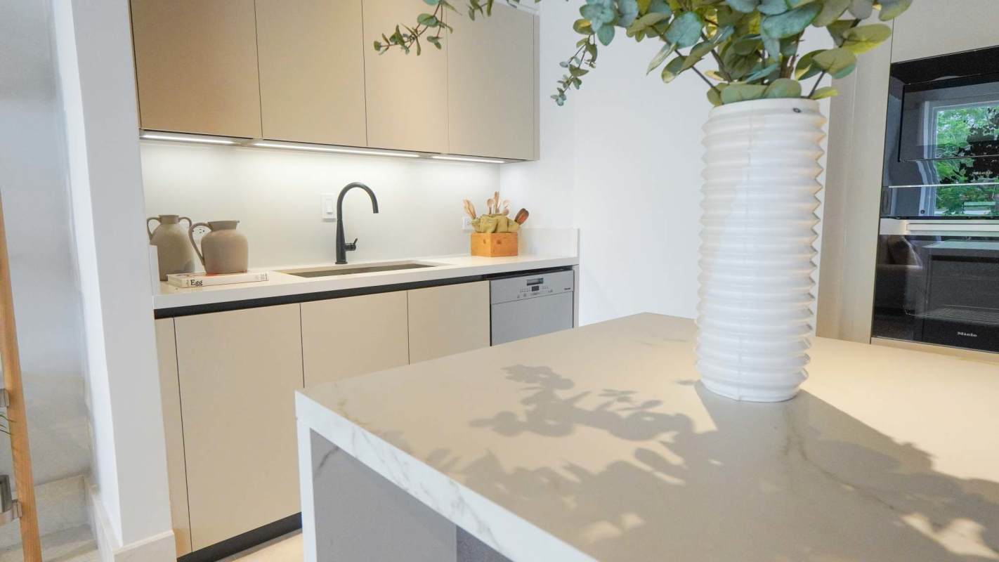 Resort-style pool with cabanas and lounge area at Oceana inside Santa Maria Golf Panama