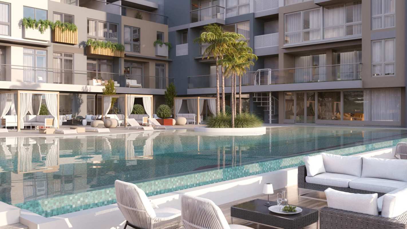 Outdoor pickleball court with lounge at Oceana Santa María Golf Panama