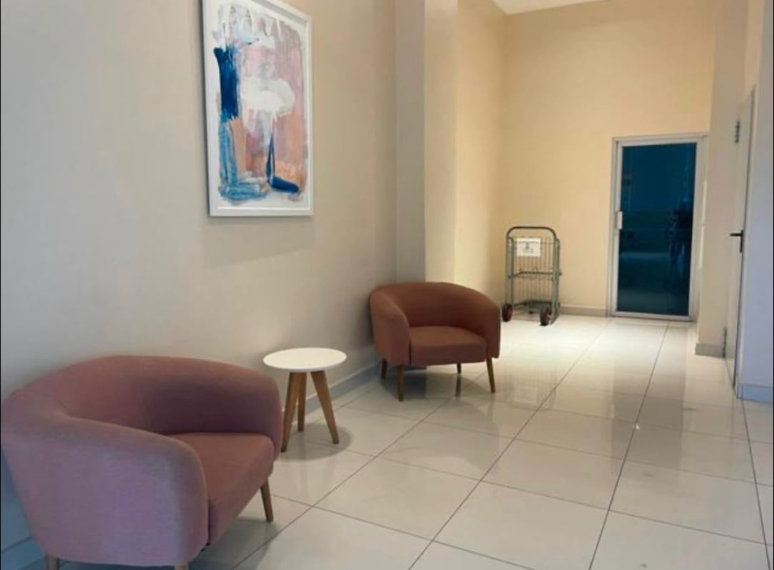 Stylish lobby entrance area PH ILO condominium tower Chanis Panama